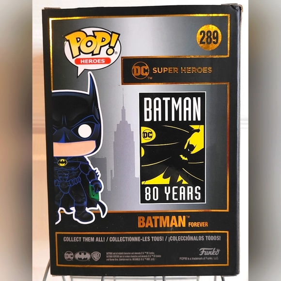 New Funko Pop! DC Heroes Batman 80th - Batman Forever (1995) #289 - Picture 3 of 7
